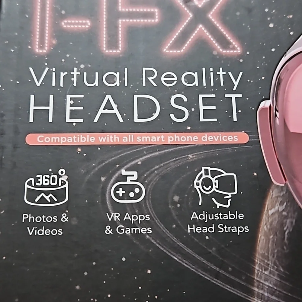 Hype I-Fx Virtual Reality Headset Compatible w/ All Smart Phones 360° Views